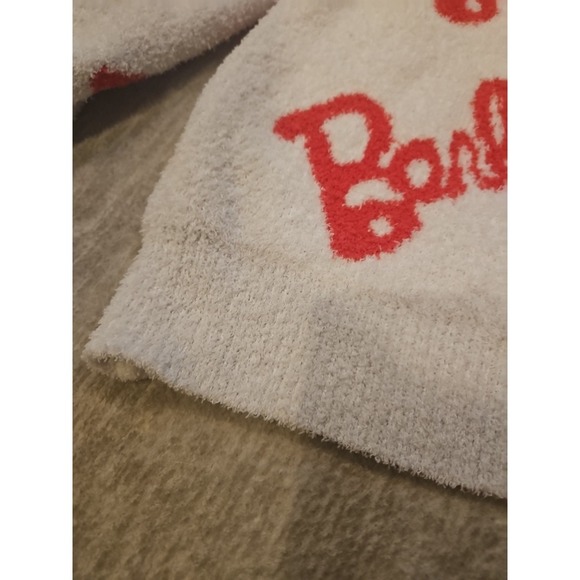 Barbie Plush Sweatshirt size L Pink And Cream - Picture 3 of 8